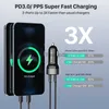 Andra batterier Chargers Wotobe USB C Car Charger 2-Port 66W (33W+33W) PD3.0/PPS QC3.0 AFC för iPhone 14/13/11 iPad Samsung S21/S20 Note20/10 Xiaomi X0720