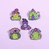 Brooches Pins for Women Cartoon Frog Letter 2023 New Witch Fashion Funny Badge for Dress Cloths Bags Decor Cute Enamel Metal Jewelry Wholesale