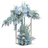 Decorative Flowers Artificial Flower Row Wedding Table Center Decoration With Acrylic Stand El HHome Party Stage Background Props