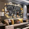 Wall Clocks Nordic Creative Large Size Clock Living Room Home Decoration Luminous