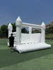 Sand Play Water Fun Outdoor Inflável White Bounce House PVC Bouncy Castle Moon House Casamento nupcial 230719