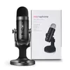 الميكروفونات USB Microphone Professional MIC للكمبيوتر كمبيوتر الكمبيوتر المحمول تسجيل الاستوديو الغناء لعبة دفق ميكروفون البث المباشر