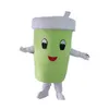 Professional Green Cup Mascot Costume Halloween Christmas Fancy Party Dress Cartoon Character Suit Carnival Unisex Adults Outfit281t