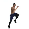 Mens Pants Sports Fitness Set Fake Two Piece Running Quick Drying Elastic Tight 230720