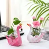 Jardinières Creative Miniature Modèle Animal Pots De Fleurs Plantes Vertes Titulaire Hydroponique Éléphant Pots De Fleurs Décoration De Bureau Figurines