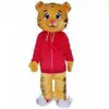 2019 Hoge kwaliteit cartoon Taarten Daniel Tiger Mascot Kostuum Daniele Tiger Mascot Costumes219L