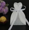 Dress Tuxedo Brud Groom Wedding Favor Ribbon Candy Bomboniere Box Anniversary Valentine's Day Engagement Treats Paper Boxes LL