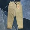 Pantalones de hombre otoño americano Retro tejido Cargo cónico moda puro algodón lavado cintura elástica suelto calle Casual pantalón