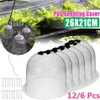 12 6 pièces 10 serre en plastique réutilisable jardin Cloche dôme plante couvre gel garde ze Protection 210615329g