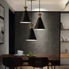 Hängslampor retro industriell tak ljuskronor järn e27 lampa för kök sovrum restaurang hem svart/vita 3 huvuden hängande ljus