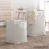 Storage Baskets Basket With Waterproof Basket Bag Handle Clothes Dirty Foldable Organzier Laundry Storage Hamper Large Super Toy Clothes Laundry R230720