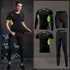 Survêtements pour hommes Vêtements de sport de compression pour hommes Gym Running Costume de sport Basketball Vêtements serrés Fitness Training Set Jogging Survêtements Rash guard J230720