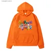 Hoodies tröjor udda bods söta tecknad grafiska hoodies kawaii pojkar och flickor fleece sweatshirt hooded långärmad barn tröjor streetwear tryck t230720