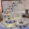 Kryształ ślubny Transparent Acryl Cake Stojak ślubny centralny element ciasta