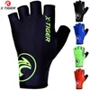 Cycling Gloves X-Tiger Cycling Gloves Outdoor Protect MTB Bike Gloves Washab Breathab Polyester Spandex Half Finger Racing Bicyc Gloves HKD230720