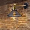Duvar lambası Vintage Endüstriyel Metal Sconce Switchwing Arm Retro Işık Armatürleri Loft Bar için E27