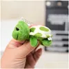 Pinces À Cheveux Barrettes Petite Tortue Doux En Peluche Poupée Porte-clés Mignon Dessin Animé Tortue Sac Pendentif Enfants Jouets Voiture Porte-clés Hommes Femmes Dro Dhuxn