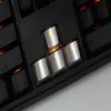 Teamwolf Rostfritt stål MX KeyCap Silver Color Metal KeyCap för mekanisk tangentbord Gaming Key Arrow Key Light genom Back Lit Y253E