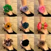 Anklets Boho Vintage Tyg Chiffon Flower for Women Sexig solro Ankelarmband Legfotkedja Summersmycken ToBilleras