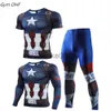 Trainingspakken voor heren Trainingspak voor heren Gym Fitness Tight Skin Compression Sport Suit Heren MMA Rashguard Body Building Fitness Hardlopen Sport Boksen Sets J230720