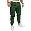 Herrenhose LBL Casual Jogging Cargo Einfarbig Baumwolle Elastisch Lange Hose Pantalon homme Militär 230720