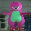 2019 Remise usine Barney Dinosaure Costumes De Mascotte Halloween Dessin Animé Taille Adulte Fantaisie Dress324Q