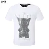 Phillip Plain Uomo designer PP Skull Diamond t shirt Manica corta Dollaro Orso bruno Marca tee O-Collo teschi di alta qualità TShirt tees top 2088