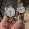 Relógios masculinos 38 mm femininos 28 mm de alta qualidade Relógios de moda de luxo Relógios de aço inoxidável com bateria de quartzo