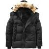 2023AW Zimowa kurtka z kapturem gruby płaszcz Wyndham Mężczyźni i kobiety Kurtki ogrzewa płaszcze dla dżentelmeńskich ochrony na zimno wiatroodporne rozmiar XS-3xl
