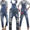 Whole Fashion ripped jeans for men high quality mens skinny jumpsuit bib pants mens overalls 238o