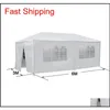10 X 20' Outdoor Gazebo Party Tent W 6 Side Walls Wedding Canopy Cater Events Hzipt281J