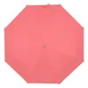 Regenschirme, dreifacher weiblicher Regenschirm, Massivholzgriff, Sonne und Regen, doppelter Verwendungszweck, Schattierung, Titan, Silber, klar, 8 Knochen