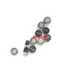 10pcs 11mm Taiwan Kamui Pool Snooker tips in M MH Latest black with green circle design cue stick tips Billiards acc2885