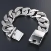 Heavy Cast Acier Inoxydable Hommes Bracelet Mâle 25 MM Épais Chaîne Massive Hommes Bracelets Bijoux De Mode Pour Homme DropLink Link2879