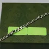 Top-Luxus-Design-Halskette für Männer und Frauen, Designer-Doppelbuchstaben-Anhänger-Halsketten, Kette, Modeschmuck, grüne Emaille, vertikaler Balken, G237203C