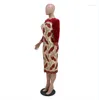 Robes décontractées Cutubly élégant velours Sequin moulante découpé formelle rouge fente robes de soirée pour les femmes vêtements célébrité fête Club