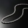 6mm Classic Mens Silver Collana bizantina Gioielli catena in acciaio inossidabile 45cm 50cm 60cm 70cm 75cm221K