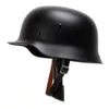 M35 stålhjälm skyddande hjälm rostfritt stål med läderfoder för män tyska krig hårt hatt utomhusaktiviteter267j