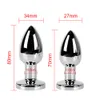 Anal Toys Gode En Acier Inoxydable Fun Flirter Produits Pour Adultes Rond Butt Plug Stimulateur Sex Toys Métal Vibration Plug Anal Pour Couple Gay 230720