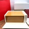 Watch Boxes Cases Factory Supplier Red Leather ang Wooden Watch Box Luxury Brand With Booklet Card Can Customization AAA Watches Gift Cases 230719