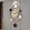 壁時計照明大きな3D装飾的なウォッチホームデザイン豪華な北欧のメカニズムビッグオパスコンヴォーティス装飾