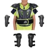 Moto armure corps complet protéger gilet cyclisme Motocross Blance vélo armure costumes garçons filles patinage genou coude Guard3025