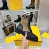 botas de grife botas femininas plataforma silhueta botinhas tornozelo martin couro real de melhor qualidade clássico cadarço marca casual fora 10A
