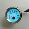 2 52mm oljetryck Auto mätare med sensor El Light Display Chrome Rim Auto Gauge Car Meter274G