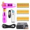 Professionele Rotary T Pen Tattoo Kit LCD Mini Power Met 30 stks Naald Cartridge Apparatuur Levert T2006092960