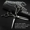 JAGUAR GM45 professional barber hair scissors 6 0 9CR 62HRC Hardness cutting thinning silver shears with case251T