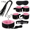 Bondage nylon exotiska sexprodukter för vuxna spel bindande utrustning bdsm kit armband sex leksak piska bett svans plug kvinnliga sextillbehör 230720