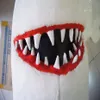 Högkvalitativa riktiga bilder Deluxe Shark Mascot Costume Adult Size Factory Direct 244o