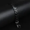 Therapeutic Energy Healing Bracelet Titanium Steel Magnetic Therapy Bangle Bracelets FO 272a