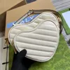 Top Luxury Brand Designer Hot Selling Women's High Quality Genuine Leather Fashion Casual Heart Shaped Shoulder or Crossbody Bag Free Delivery